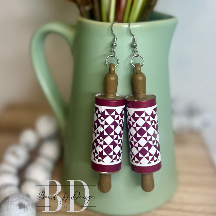 Rolling Pin Earrings