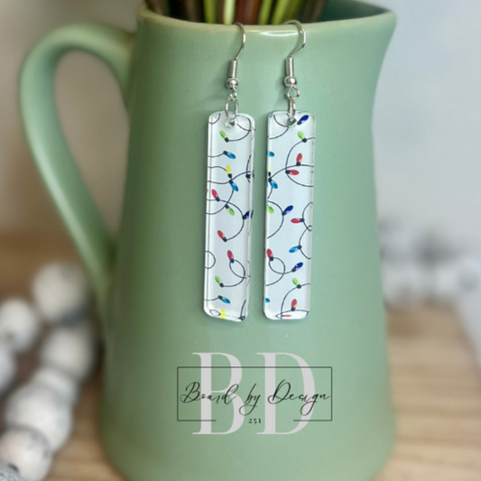 Christmas String Light Dangle Earrings