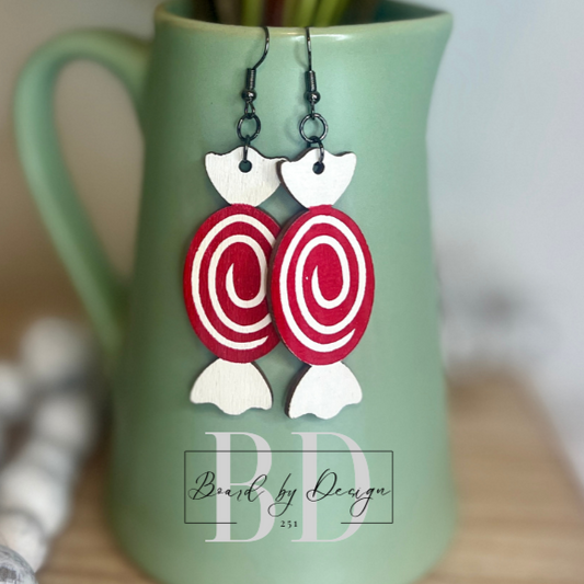 Wooden Candy Dangle Earrings