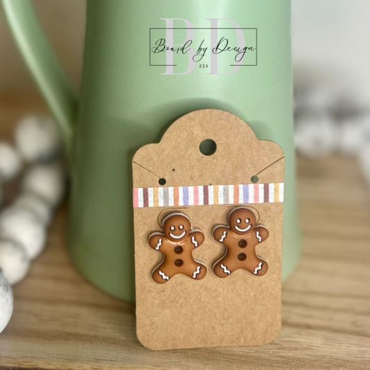 Gingerbread Stud Earrings